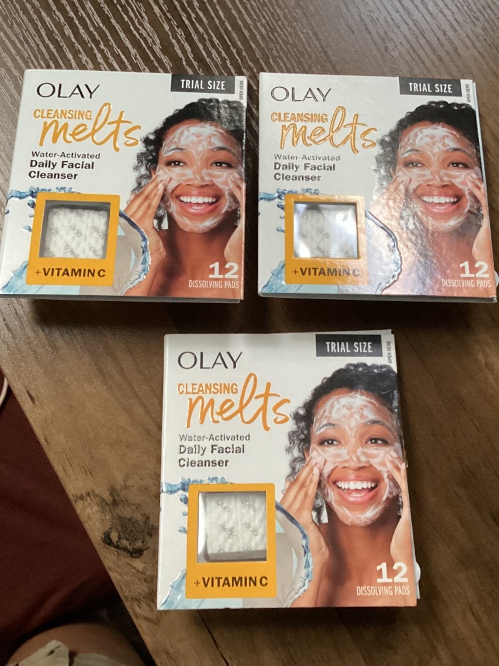 Olay Cleansing Melts water-activated daily facial cleanser 3 trial-size packs